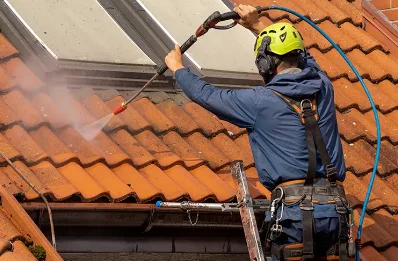 Démoussage et hydrofuge de toiture à Motte